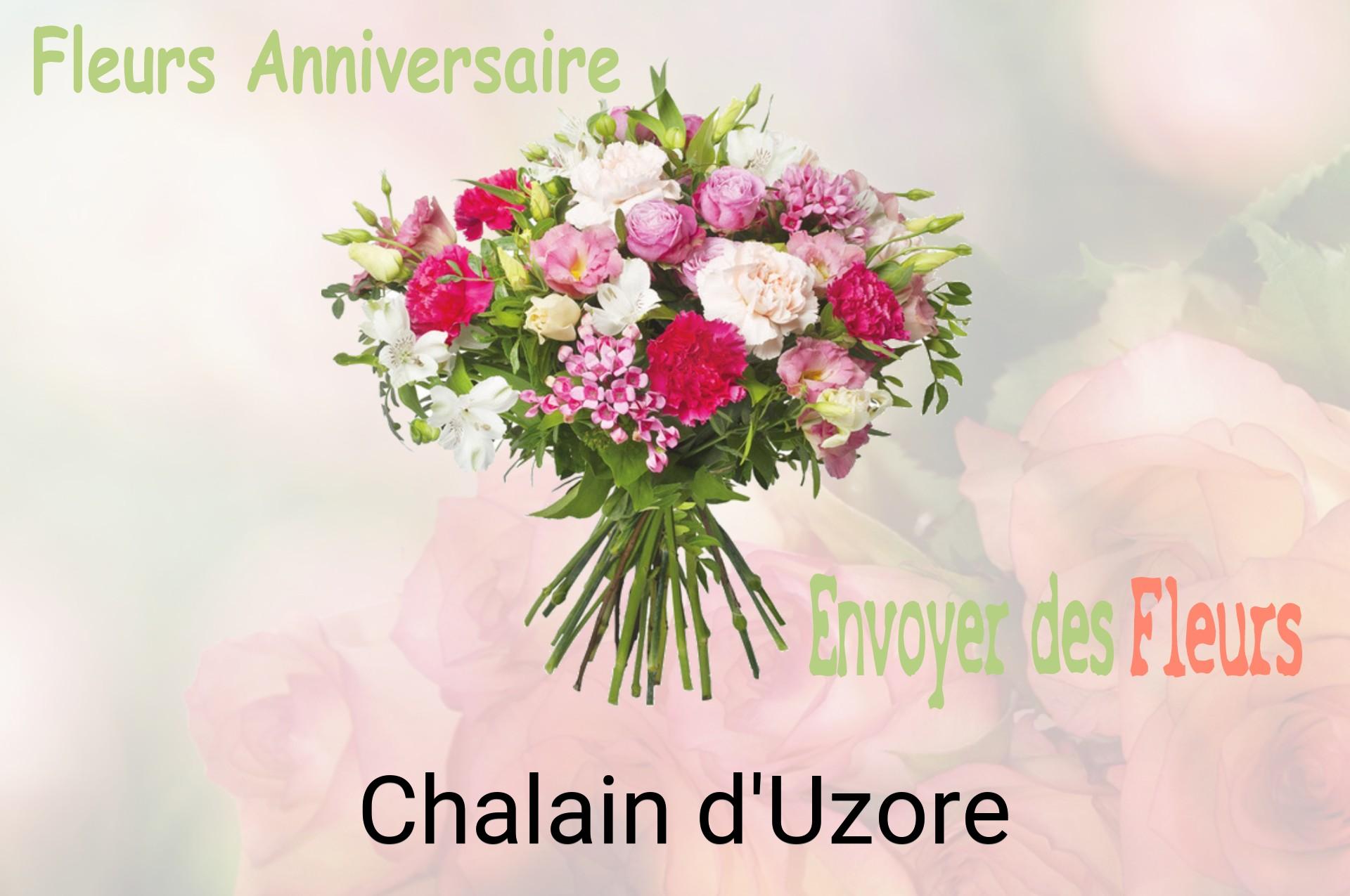 Bouquet de fleurs d’anniversaire livré à Chalain-d'Uzore